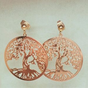 boucles d'oreille arbre de vie realiste