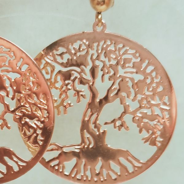 boucles d'oreille arbre de vie realiste