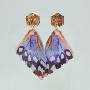 boucle d'oreille ailes de papillon