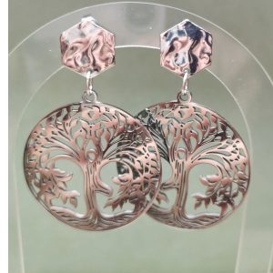 Boucle d'oreille arbre de vie zen